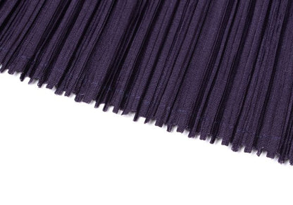 PLEATS PLEASE Zigzag Skipper High Neck L/S Tee Purple Size 4