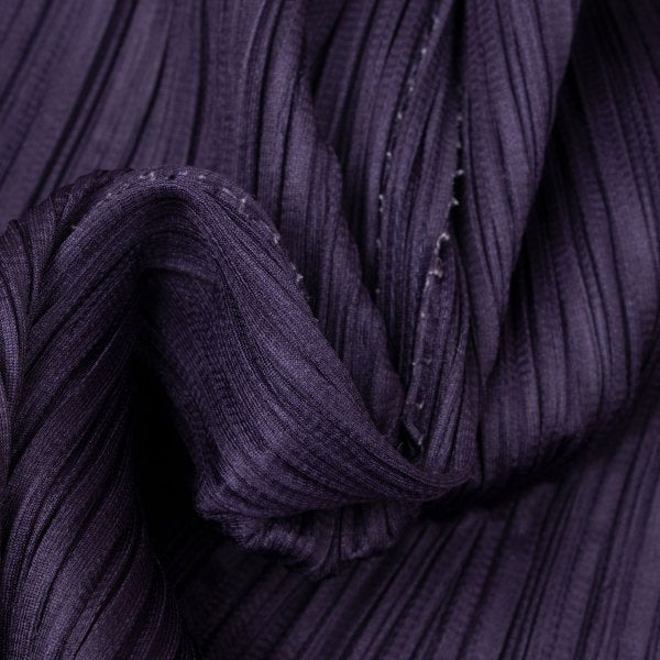 PLEATS PLEASE Zigzag Skipper High Neck L/S Tee Purple Size 4