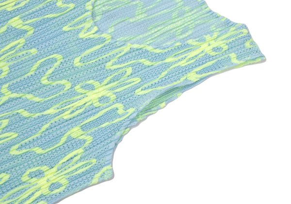 PLEATS PLEASE Neon Taping Mesh Tank Top Size 3