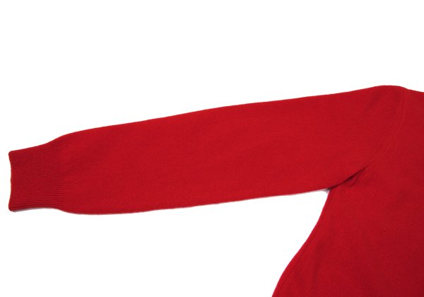 COMME des GARCONS Wool Crewneck Cardigan Red Size XS