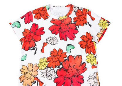 Comme des Garcons tao Floral Graphic Print T-Shirt Size M
