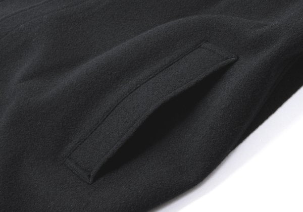 Y's 24AW Wool Mossa Left Lapel Coat Black Size 1