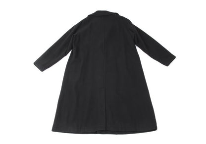 Y's 24AW Wool Mossa Left Lapel Coat Black Size 1