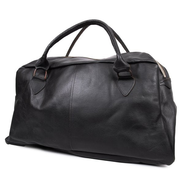 Paul Harnden Big Sports Leather Bag Black