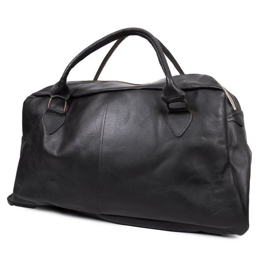 Paul Harnden Big Sports Leather Bag Black
