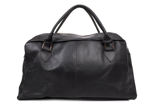 Paul Harnden Big Sports Leather Bag Black