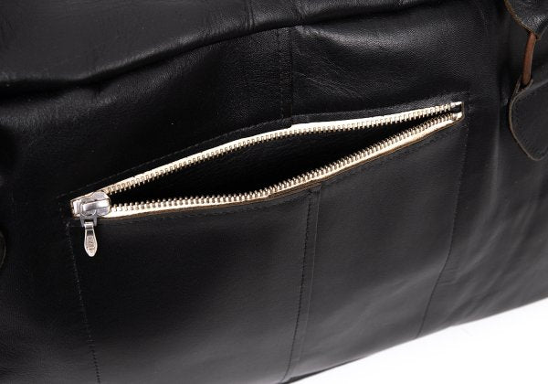 Paul Harnden Big Sports Leather Bag Black