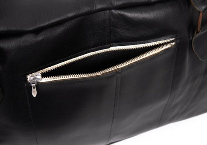 Paul Harnden Big Sports Leather Bag Black