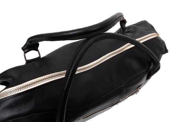 Paul Harnden Big Sports Leather Bag Black
