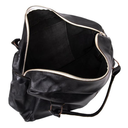 Paul Harnden Big Sports Leather Bag Black