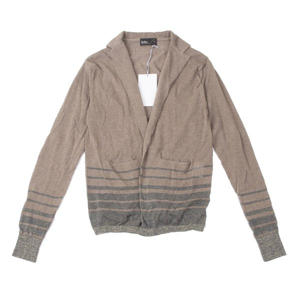 kolor 09SS Glitter Border Crinkled Cardigan Brown Size 1