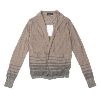 kolor 09SS Glitter Border Crinkled Cardigan Brown Size 1