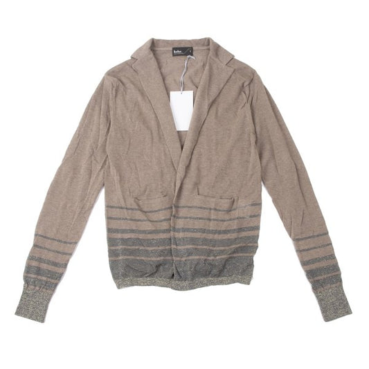 kolor 09SS Glitter Border Crinkled Cardigan Brown Size 1