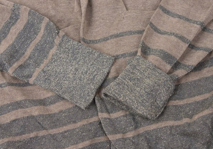 kolor 09SS Glitter Border Crinkled Cardigan Brown Size 1