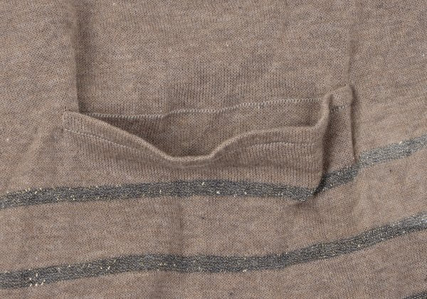 kolor 09SS Glitter Border Crinkled Cardigan Brown Size 1