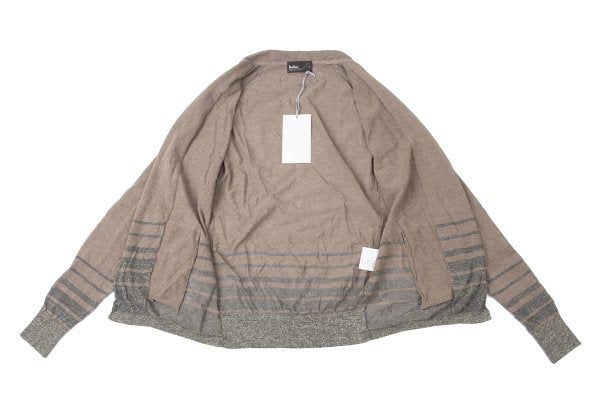 kolor 09SS Glitter Border Crinkled Cardigan Brown Size 1