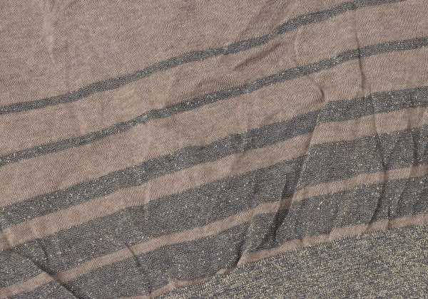 kolor 09SS Glitter Border Crinkled Cardigan Brown Size 1
