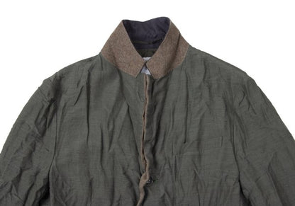 kolor 13SS Knit Layered Wrinkled Jacket Green Size 1