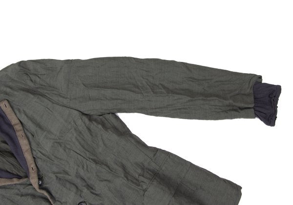 kolor 13SS Knit Layered Wrinkled Jacket Green Size 1