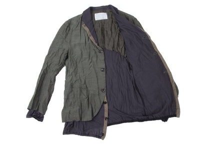 kolor 13SS Knit Layered Wrinkled Jacket Green Size 1