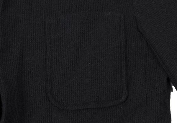 sacai Cotton Waffle Tailored Blazer Black Size 1