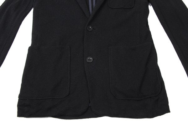 sacai Cotton Waffle Tailored Blazer Black Size 1