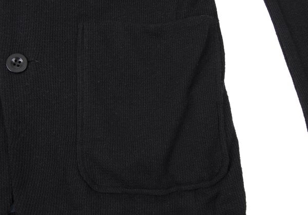 sacai Cotton Waffle Tailored Blazer Black Size 1