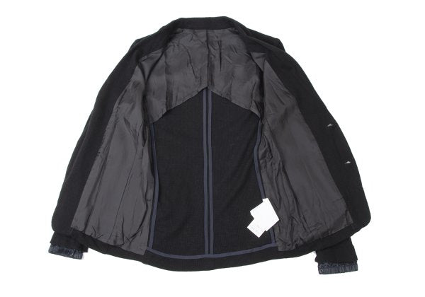 sacai Cotton Waffle Tailored Blazer Black Size 1