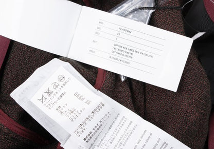 sacai Cotton Blend Check Knit Jacket Charcoal Size 1
