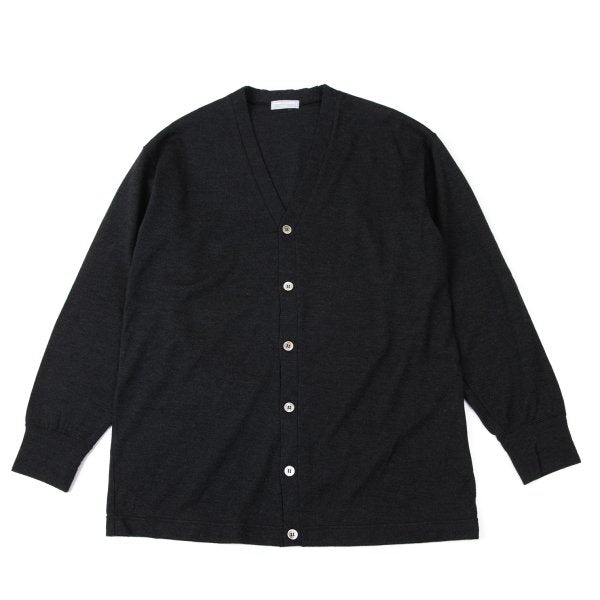 COMME des GARCONS HOMME Wool Knit Cardigan Dark Gray Size L