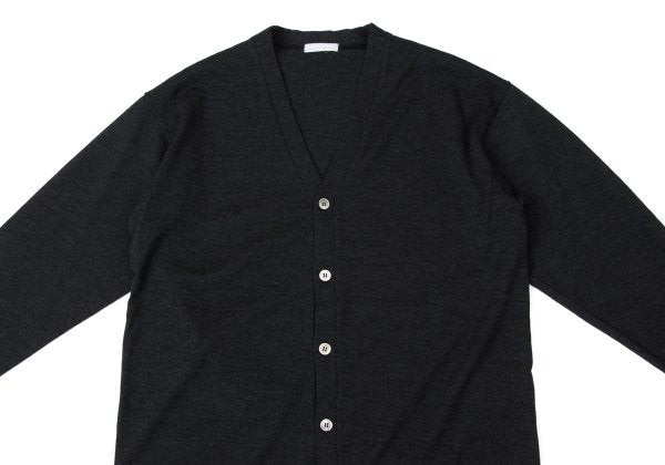 COMME des GARCONS HOMME Wool Knit Cardigan Dark Gray Size L