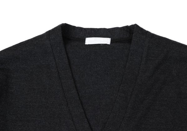 COMME des GARCONS HOMME Wool Knit Cardigan Dark Gray Size L