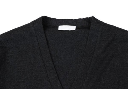 COMME des GARCONS HOMME Wool Knit Cardigan Dark Gray Size L