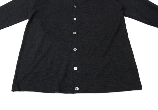 COMME des GARCONS HOMME Wool Knit Cardigan Dark Gray Size L