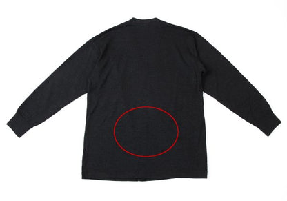 COMME des GARCONS HOMME Wool Knit Cardigan Dark Gray Size L
