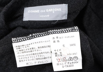 COMME des GARCONS HOMME Wool Knit Cardigan Dark Gray Size L