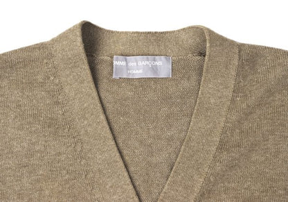 COMME des GARCONS HOMME Cotton Knit Cardigan Beige Size L