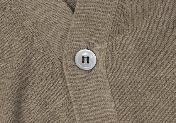 COMME des GARCONS HOMME Cotton Knit Cardigan Beige Size L