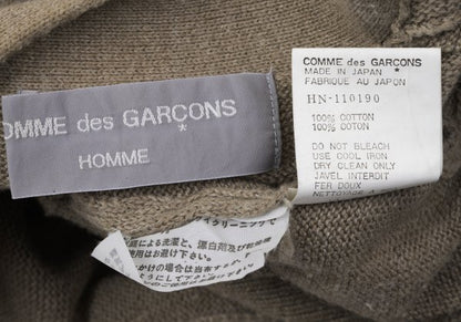 COMME des GARCONS HOMME Cotton Knit Cardigan Beige Size L