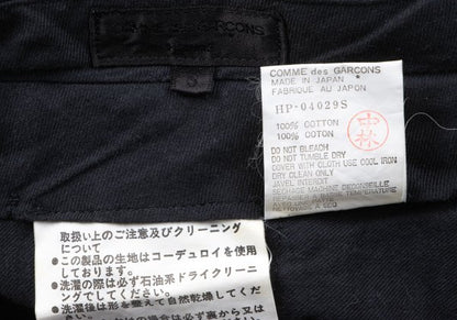COMME des GARCONS HOMME Cotton Corduroy Pants Black Size S