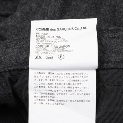 COMME des GARCONS HOMME PLUS Wool Nylon Pants Gray Size XS