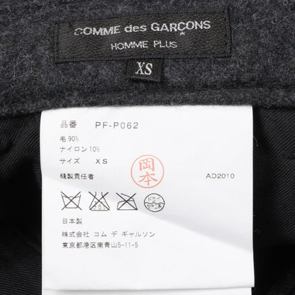 COMME des GARCONS HOMME PLUS Wool Nylon Pants Gray Size XS