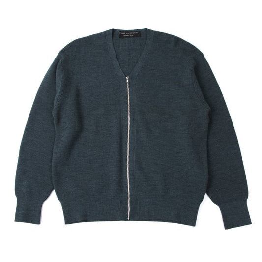 COMME des GARCONS HOMME PLUS Wool Zip Cardigan Blue Size M