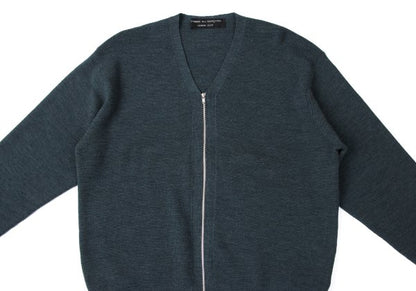 COMME des GARCONS HOMME PLUS Wool Zip Cardigan Blue Size M