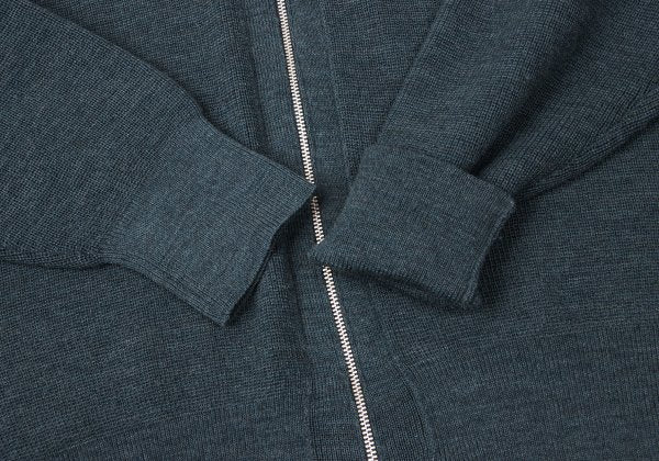 COMME des GARCONS HOMME PLUS Wool Zip Cardigan Blue Size M