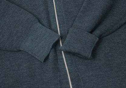 COMME des GARCONS HOMME PLUS Wool Zip Cardigan Blue Size M