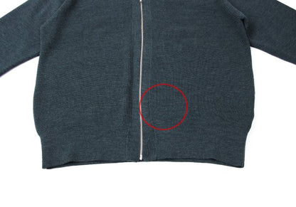 COMME des GARCONS HOMME PLUS Wool Zip Cardigan Blue Size M