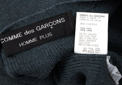 COMME des GARCONS HOMME PLUS Wool Zip Cardigan Blue Size M