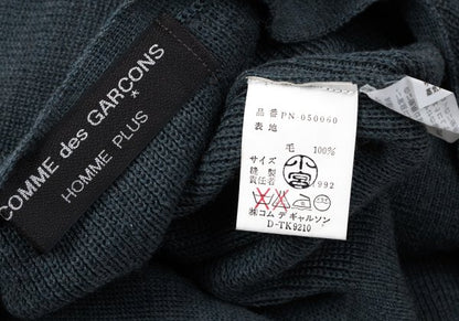 COMME des GARCONS HOMME PLUS Wool Zip Cardigan Blue Size M