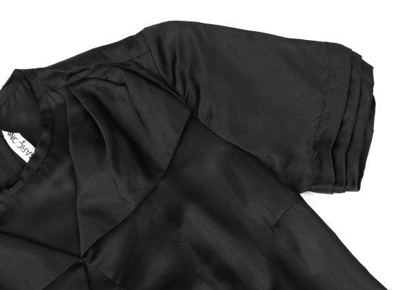 COMME des GARCONS 05AW Silk Tiered Panel Dress Black Size L